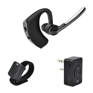 Baofeng Walkie Talkie Headset PTT Wireless Bluetooth Earphone for Two way Radio - Picture 1 of 6