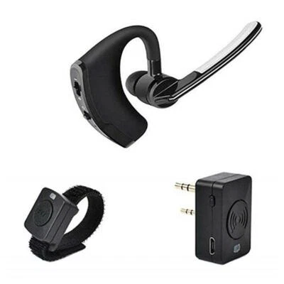 Baofeng Walkie Talkie Headset PTT Wireless Bluetooth Earphone for Two way Radio - Image 1 of 4