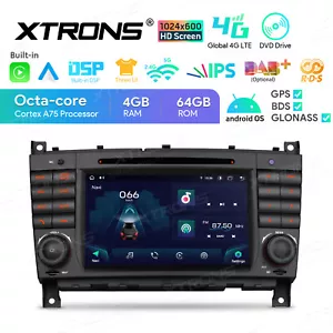 4G Android 14 CarPlay For Mercedes-BENZ W209 W203 W463 GPS Stereo DVD Radio 64GB - Picture 1 of 8