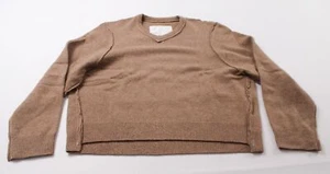 CAMIEL FORTGENS Men's Frankenstein V-Neck Sweater AP2 Soft Caramel Brown Medium - Picture 1 of 4