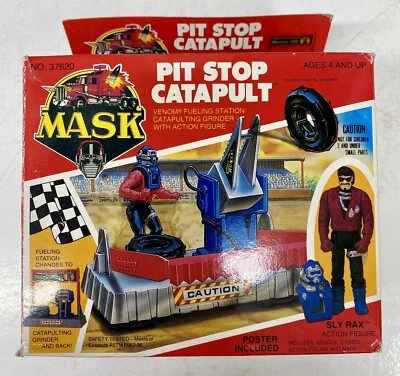 M.A.S.K. Kenner 1987 Pit Stop Catapulta juguete de colección con caja incompleta Foto 1 de 4