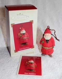 KRIS KRINGLE HALLMARK ADORNO DE NAVIDAD 2003 EN CAJA ORIGINAL - Imagen 1 de 6