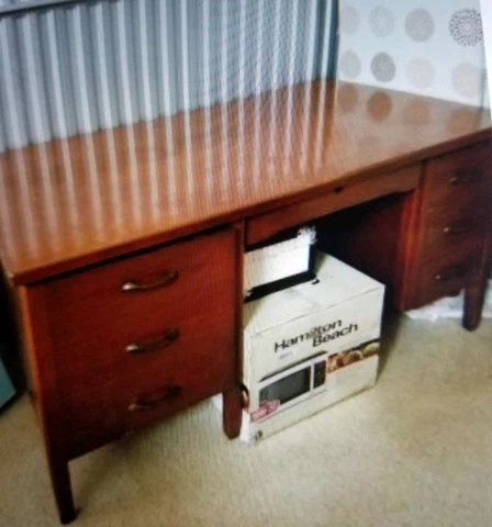Antique Leopold Writer desk Solid Oak Cover