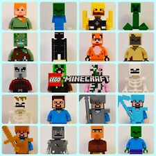 Lego Minecraft Minifigures Lot (You Choose!) Steve Alex Creeper Zombie Pigman