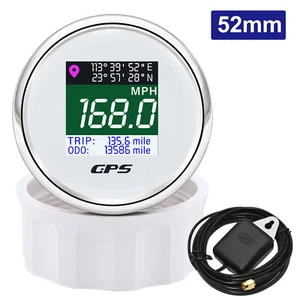 2'' 52MM Digital GPS Speedometer Gauge With LCD Odometer For Car Boat Motorcycle - Picture 1 of 14