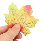 100Pcs Artificial Maple Leaves For Thanksgiving Autumn Leaf Wedding Decor BUN