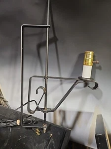 SET OF 3 Vintage Wrought Iron Sconce Wall Lamp SWIVEL Bracket Rotates Lamp 20x12 - Picture 1 of 7