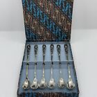 Indonesian .800 Sterling Silver Spoons, Set Of Six (6) In Original Box.