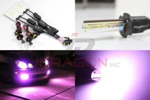 H3 12000K Pink Purple 35W Slim AC Canbus Ballast Xenon HID Conversion Kit - Picture 1 of 5