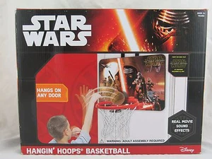 Star Wars Hanging Hoops Basketball mit echten Film-Soundeffekten, neu im Karton - Bild 1 von 3