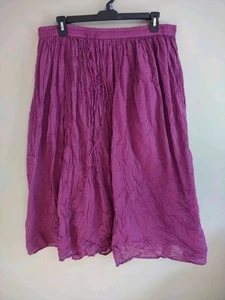 Studio West Broomstick Skirt Sz L Purple Maxi Cotton Peasant Festival Boho - Picture 1 of 10