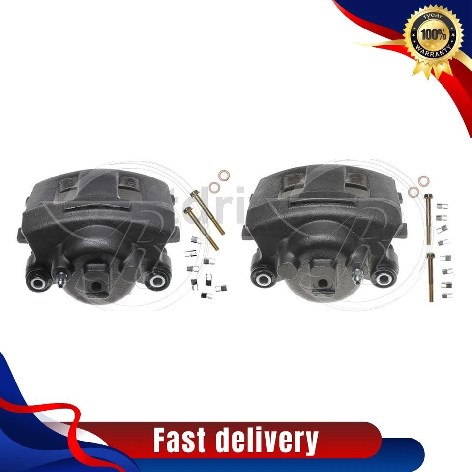 2x Front Brake Caliper Fits Jeep Cherokee 4.0L 2.5L Jeep Comanche 4.0L 2.5L - Image 1 of 4