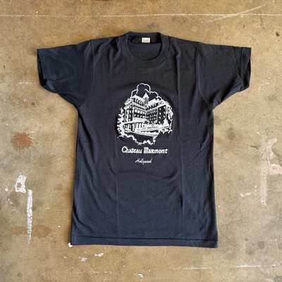 CAMISETA RECUERDO VINTAGE AÑOS 70 - 80 THE CHATEAU MARMONT HOTEL LOS ANGELES TALLA S Foto 1 de 4