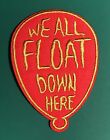 We All Float Red Balloon Pennywise Clown Embroidered Iron On Patch Horror Movie