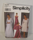 Simplicity 5246 Hochzeit/Brautjungfer/Abendkleid Muster Größe 14-22 ungeschnitten