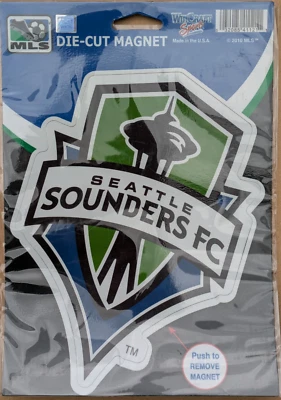 Seattle Sounders FC Magnet 7.5"  MLS Soccer Sounders Logo Die-Cut Magnet - NEW - Image 1 of 3