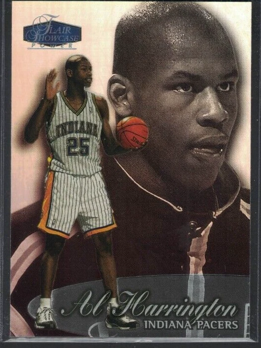 Flair Showcase 1998-1999 Al Harrington RC #53 fila 3 Pacers Foto 1 de 1