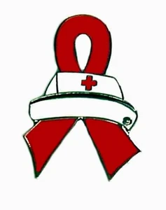 Cinta Roja Enfermera Gorra Solapa Pin Tac Tac Tack Causa Cáncer Concientización Alfileres Médicos Nuevo - Imagen 1 de 6