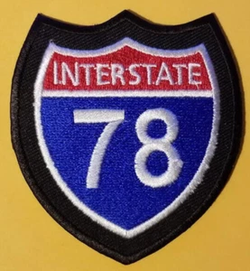 US Primary Interstate 78 Highway approx 2.75x3" Embroidered Patch - Picture 1 of 2
