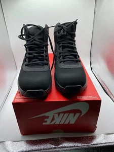 Nike Manoadome Mens Boots Triple Black Hiking Trail Work Shoes 844358-003 - Picture 1 of 4