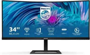 MONITOR PHILIPS 346E2CUAE/00 UWQHD 100HZ VA 34C 1MS CURVED - Photo 1/4