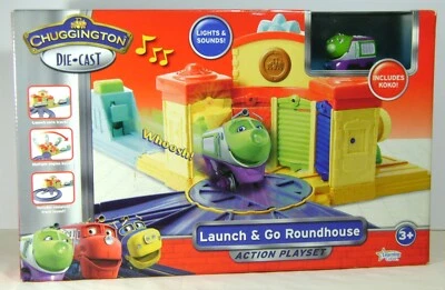Chuggington Die-Cast LAUNCH & GO ROUNDHOUSE Action Playset 54204 NOS NIB RARE I - Image 1 of 2