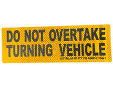 Do Not Overtake Turning Vehicle Stickers DECALS TRUCK CARAVAN CAR BUS RV PARTS