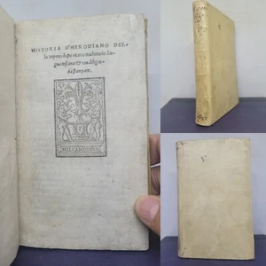 Historia d'Herodiano 1522 ~ History of Rome ~ First Giunta ~ Post Incunable - Picture 1 of 11