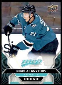 2020-21 UD MVP Base Rookie SP #224 Nikolai Knyzhov RC - San Jose Sharks
