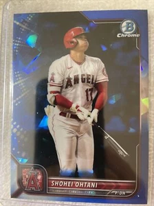 2022 Topps Bowman Chrome Sapphire Shohei Ohtani #71 Los Angeles Angels/Dodgers - Picture 1 of 6