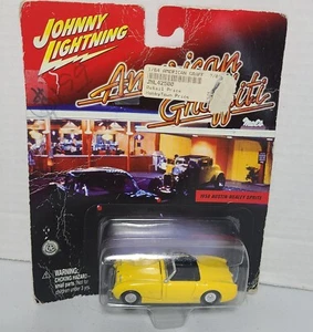 Johnny Lightning American Graffiti 1958 Austin Healey Sprite yellow 1/64 Scale - Picture 1 of 5
