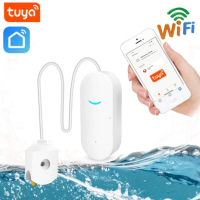 WiFi Water Leak Sensor Alarm Flood Leakage Detector Alert Overflow Google  Alexa - Image 1 of 4