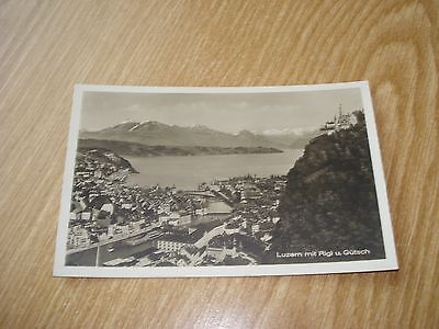 #NT739 Ansichtskarte Schweiz 3360 Luzern Mit Rigi Und Gütsch Berge See • 1€