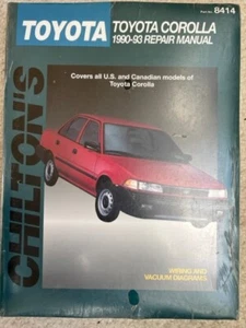 Chilton Toyota Corolla 1990-93 Reparación Manual Nuevo Envolvente Retráctil #8414 - Imagen 1 de 2