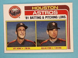 1982 Topps Team Leader Nolan Ryan Art Howe Houston Astros #66 ⚾ - Picture 1 of 2