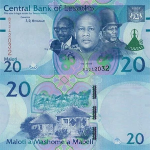 Lesotho 20 Maloti (2021) - 3 Kings/Village/p-27a, B228a UNC - Picture 1 of 3