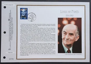 Feuillet CEF 1er jour 1400 1998 Louis de Funès Acteur Cinéma Français - Imagen 1 de 1