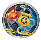 POLICE themed Happy Birthday Party supplies lunch dinner PAPER PLATES 8pcs 9inch