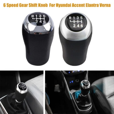 Perilla de cambio de marchas de 6 velocidades transmisión manual para Hyundai Verna Accent 2011-2016 Foto 1 de 4