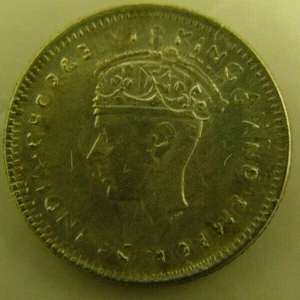 1941 Malaya 5 Cents Silver *** Double Struck - Rotated *** - Lot 1007 - Picture 1 of 7