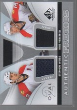 STEPHEN WEISS / KRIS VERSTEEG 2012-13 SP GAME USED AUTHENTIC FABRICS DUAL #AF2WV