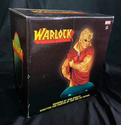 漫威漫画 WARLOCK 动态部队雕像 532/600 完好带盒 — 第 1/4 张图片