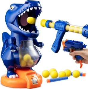 Kids Dinosaur Toys Dinosaur Shoot Game with Ball Blaster, Dart Blaster – 20 Ball - Picture 1 of 6