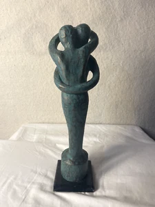 Beautiful WEDDING RINGS Couple Marriage Statue W/Marble Base 16.5” H Lipman Wulf - Picture 1 of 4