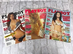 Lot Of 3 Playboy Magazines October, November & December 2003 - Picture 1 of 10