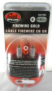 Firewire Gold 6 Feet - 6' - 600603101748 - 4-4 Pin IEEE1394 GS-6FW44 Geek Squad - Picture 1 of 8