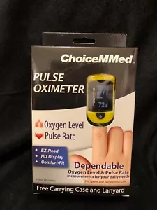 OxyWatch oxímetro de pulso ChoiceMMed velocidad de pulso velocidad punta de dedo estuche nivel de oxígeno - Imagen 1 de 6