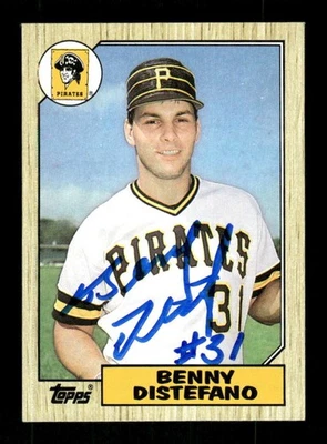 1987 Topps  651 Benny Distefano signed auto autograph  MZ BXCP56 - Image 1 of 2