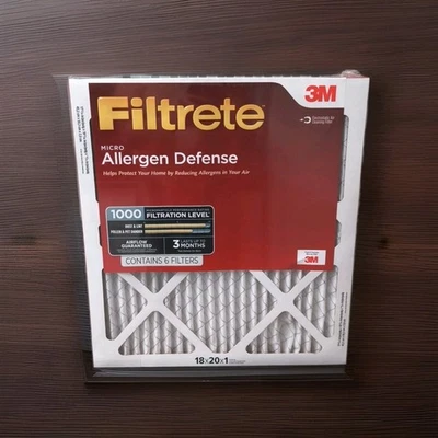 🔥18x20x1+6 PACK-3M Filtrete  Air Filter MPR 1000 MERV 11, 6-Pack / NEW Sealed  - Image 1 of 3