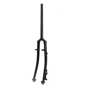 Chromoly Steel Road Bike 700C Rigid Fork 1 inch 25.4mm Disc V Brake Threadless - Picture 1 of 6